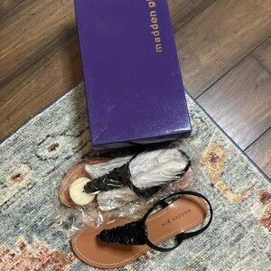 Madden girl Mikam black sequin sandal size 8